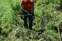 Ken Zarouni does the heavy lifting