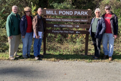 Celebrating the installation of the Mill Pond Park Sign 2019